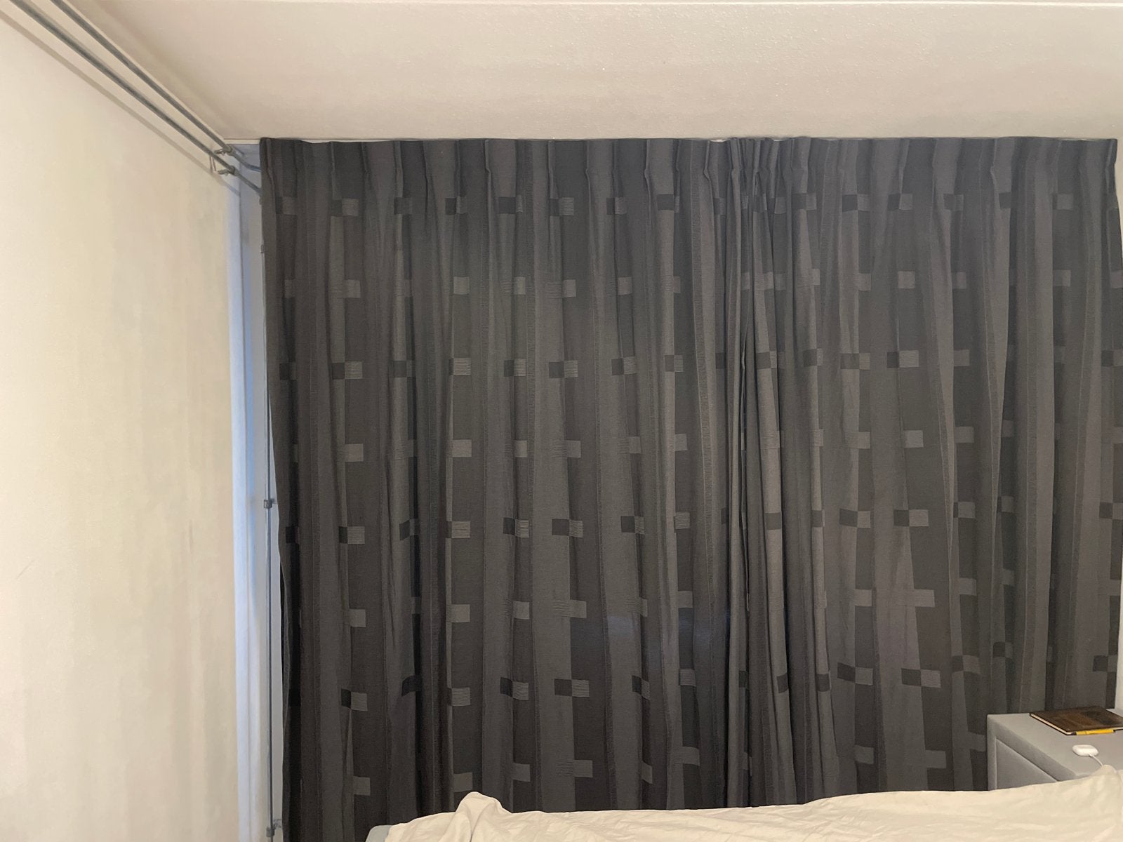 Antraciet Gordijnen Zeno, 2x 156cm breed, 246cm hoog, Ophalen, Overige merken, Gordijn, Grijs