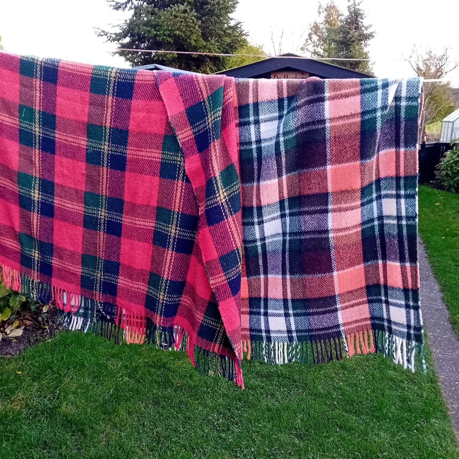 Retro plaid picknick kleed, Huis en Inrichting, Ophalen of Verzenden, Gebruikt