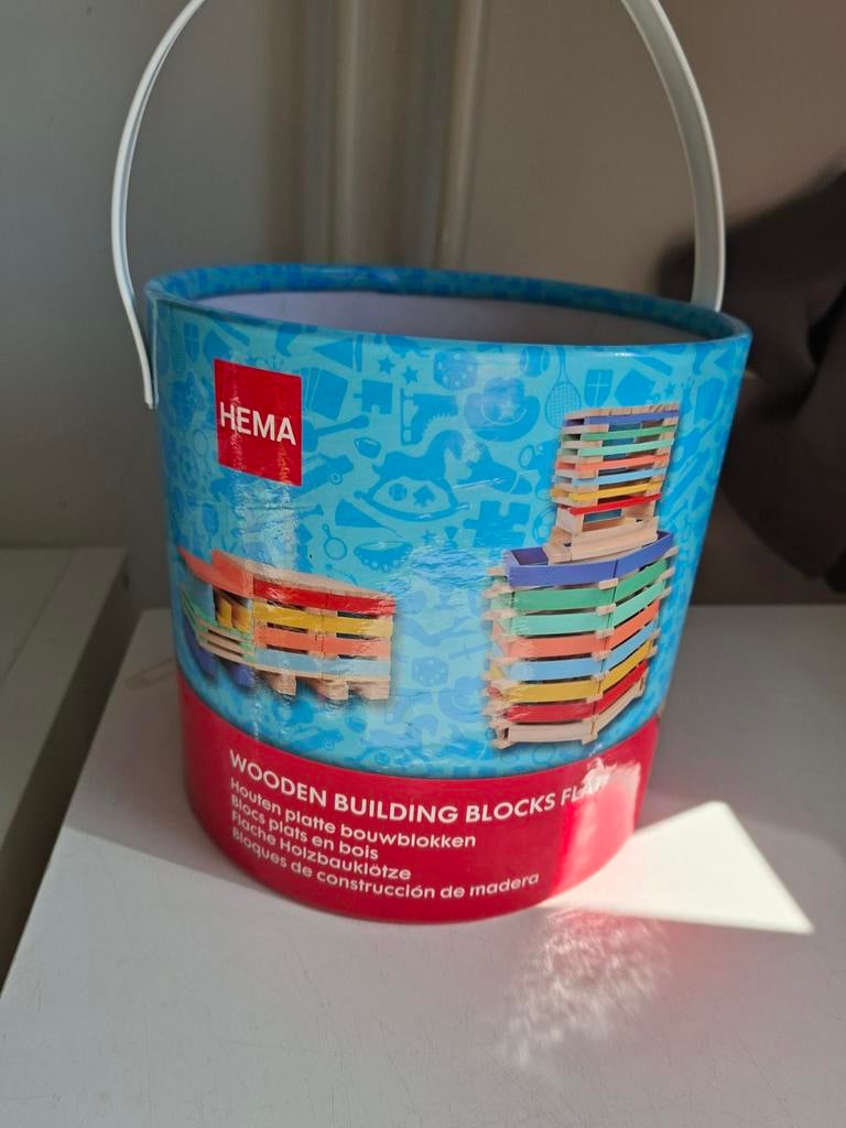 Houten bouwblokken HEMA - Creatief speelgoed, Ophalen, Gebruikt, Overige merken