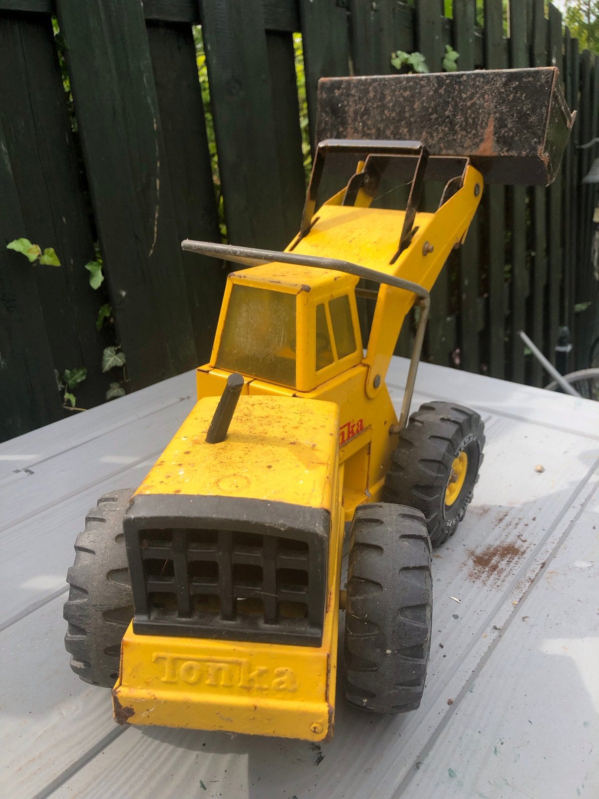 Vintage Tonka Bulldozer - Speelgoed Graafmachine, Kinderen en Baby's, Speelgoed | Speelgoedvoertuigen, Ophalen, Gebruikt