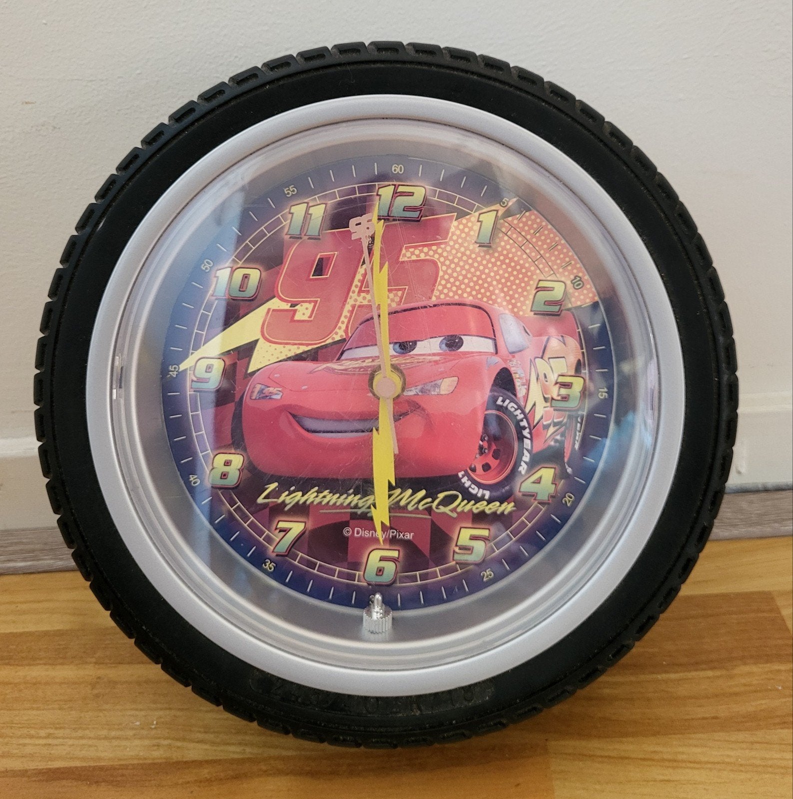 Disney Cars Bliksem McQueen Wekker/Wandklok, Ophalen of Verzenden, Gebruikt, Analoog, Wekker of Tafelklok