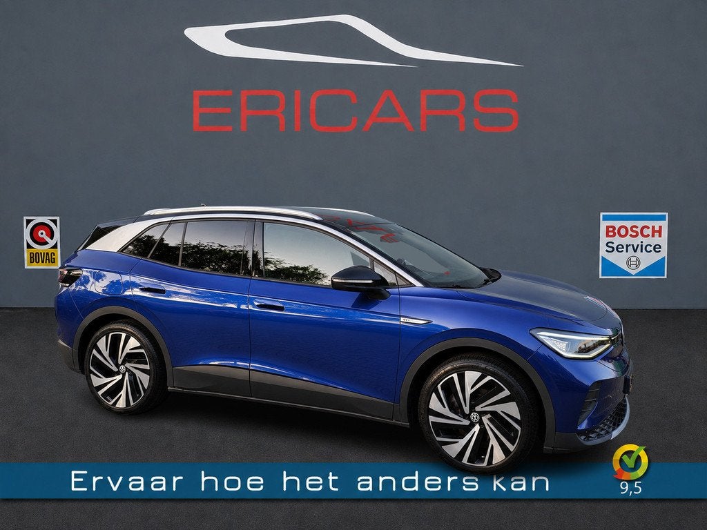 Volkswagen ID.4 First Max 77 kWh PANODAK HUD SPORTST TREKHAA, Auto's, Volkswagen, Automaat, Achterwielaandrijving, Gebruikt, Zwart