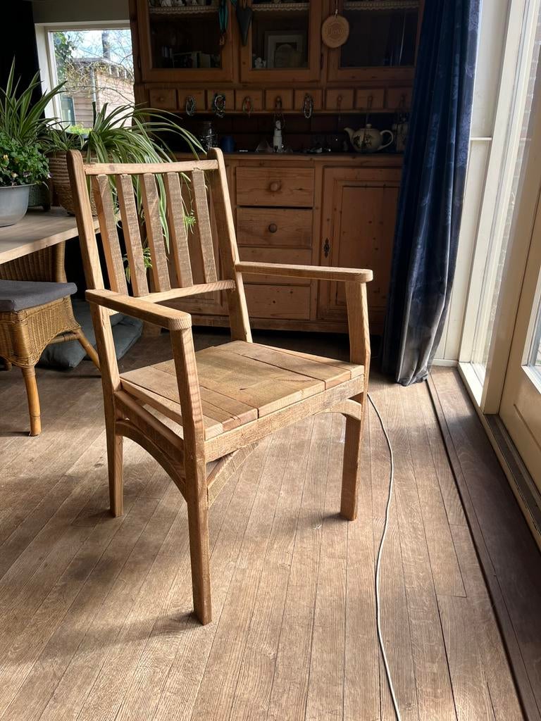 Houten eetkamerstoel 50x100, Ophalen, Bruin, Nieuw, Eén