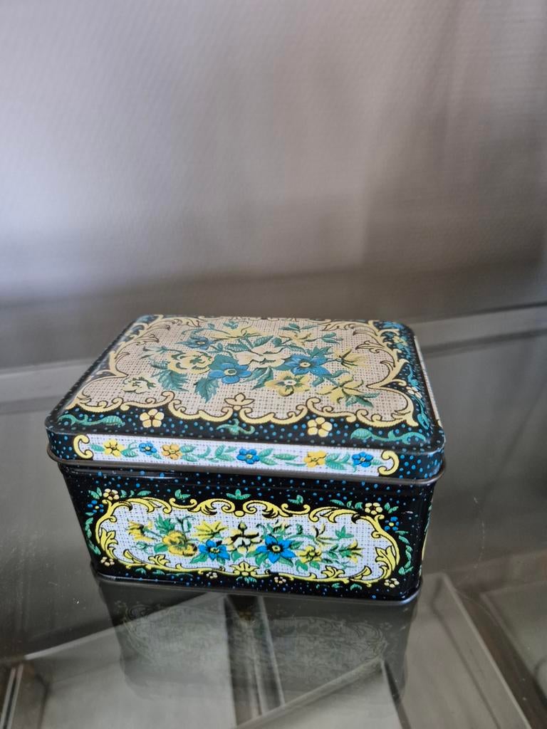 Container made in england blik met bloemen, Ophalen of Verzenden, Gebruikt, Overige