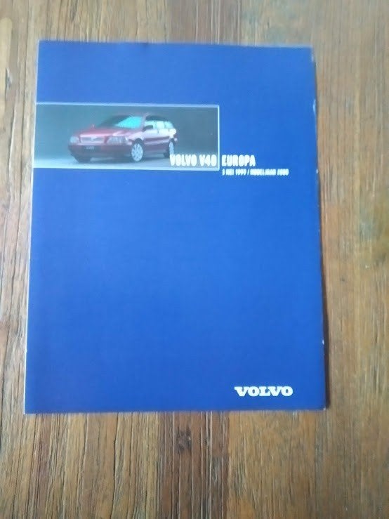 Volvo V 40 Europa 3 / 5 / 1999 2000 2 pag., Verzenden, Zo goed als nieuw, Volvo
