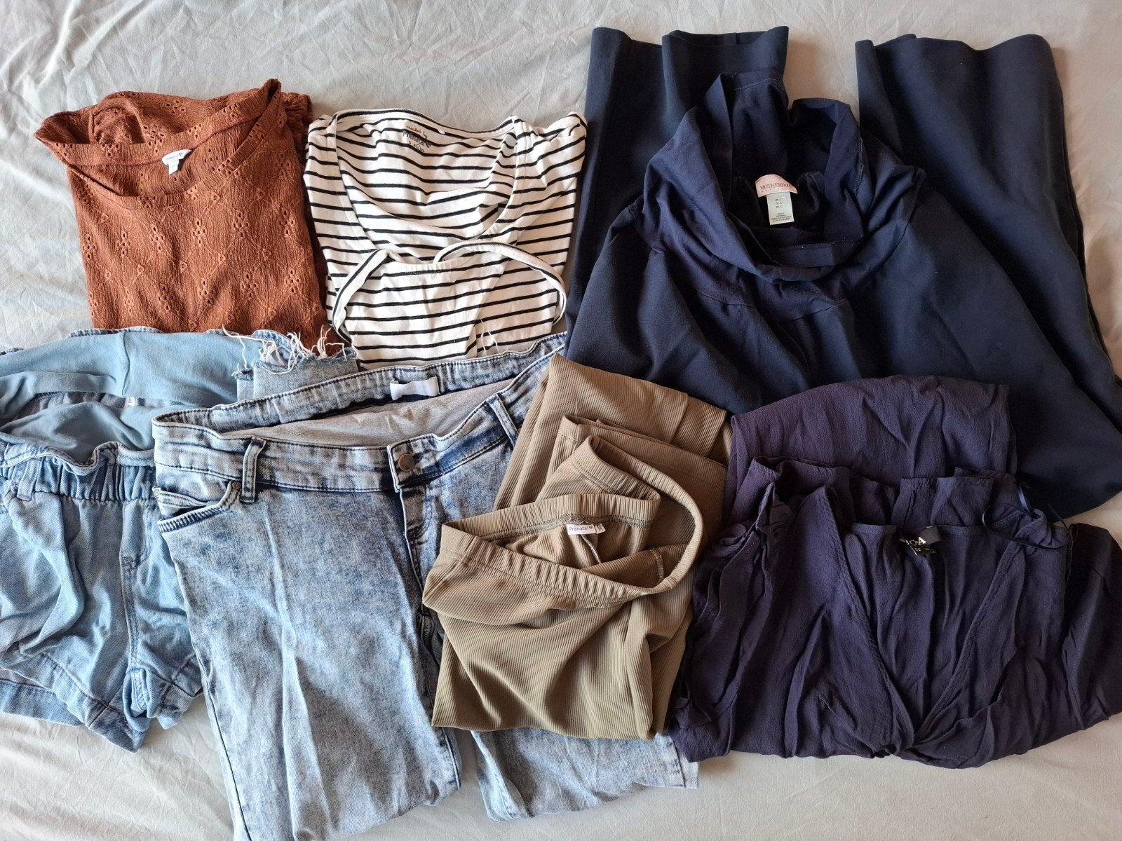 Zwangerschapskleding pakket, Kleding | Dames, Positiekleding, Ophalen of Verzenden, Maat 38/40 (M), Blauw, Broek of Spijkerbroek
