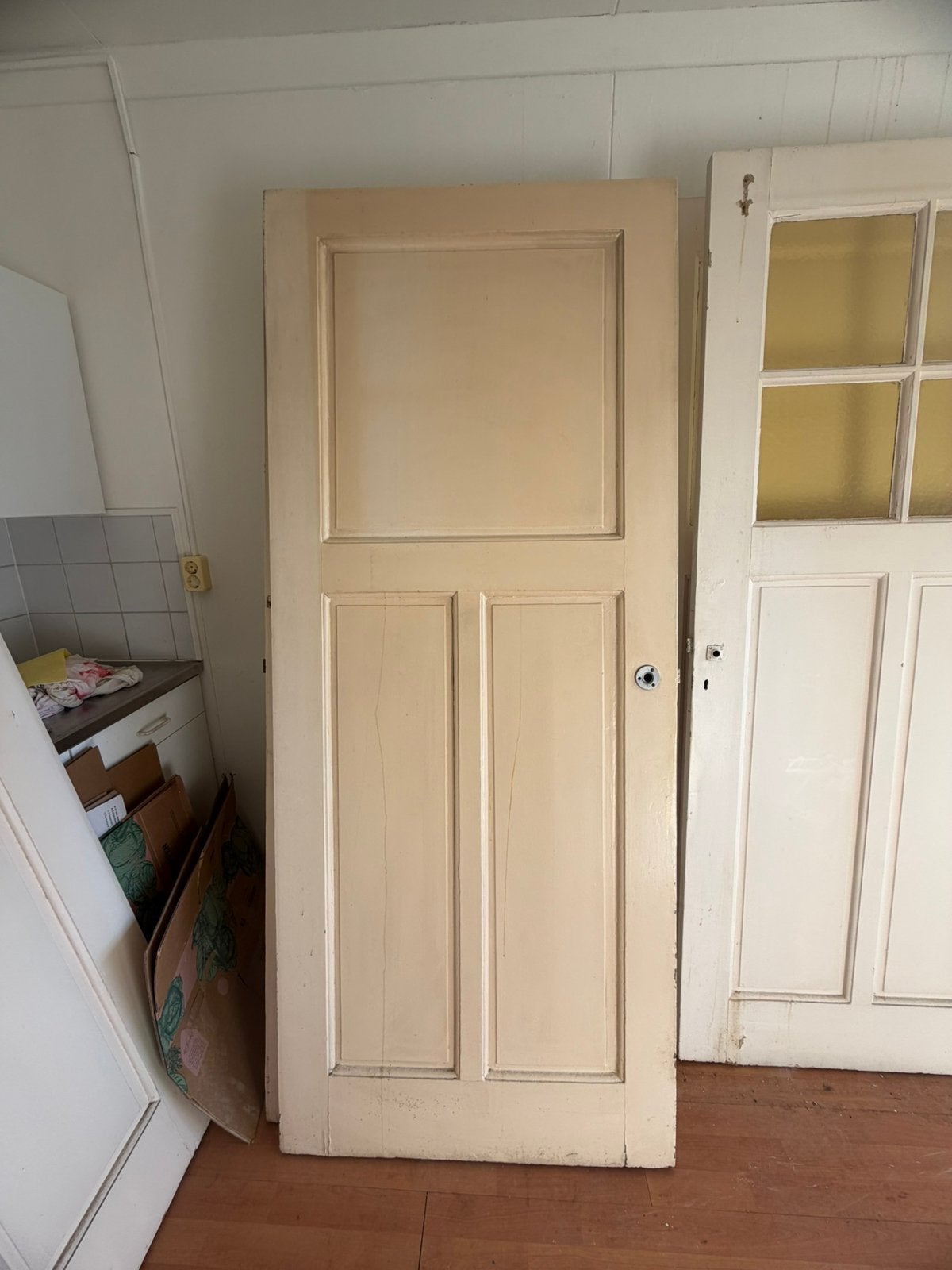 Oude paneeldeuren, Ophalen, Gebruikt, Binnendeur, 200 tot 215 cm