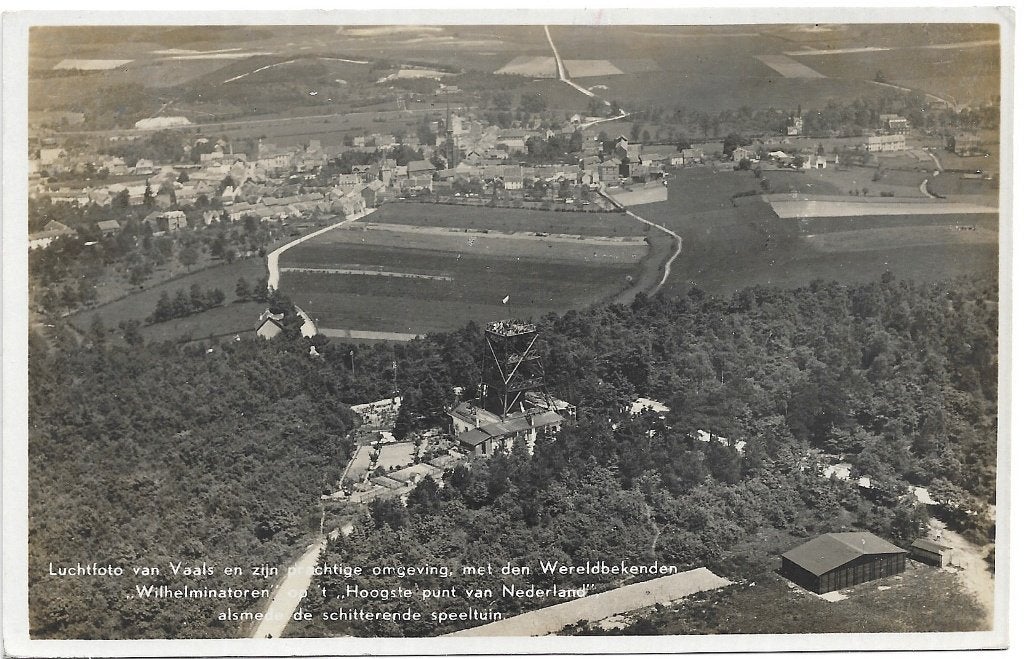 AK Vaals - Luchtfoto Vaals en omgeving, Verzenden, 1940 tot 1960, Gelopen, Limburg