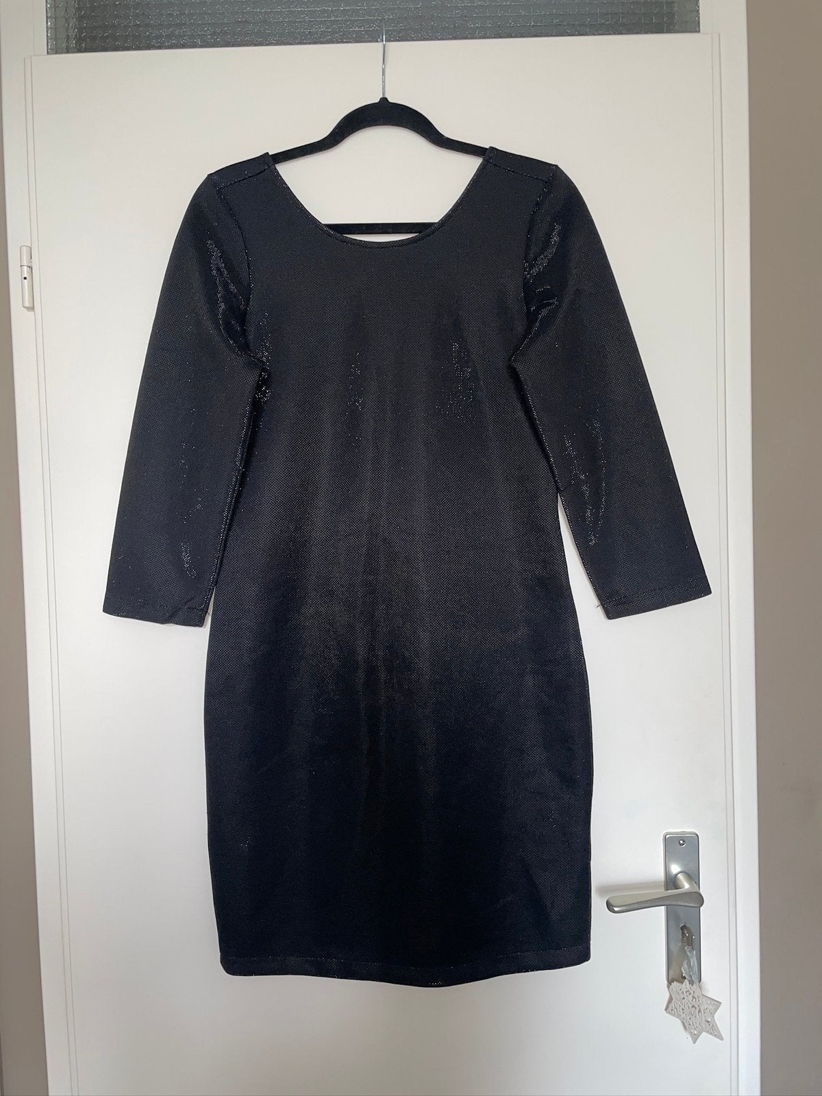 COOLCAT zwarte party glitter shimmer jurk dress mt L nieuw, Zwart, Maat 42/44 (L), Ophalen of Verzenden, Zo goed als nieuw