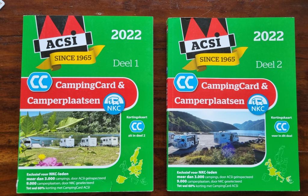 ACSI gids camperplaatsen 2022 deel 1 en 2, Albert Heijn, Ophalen of Verzenden