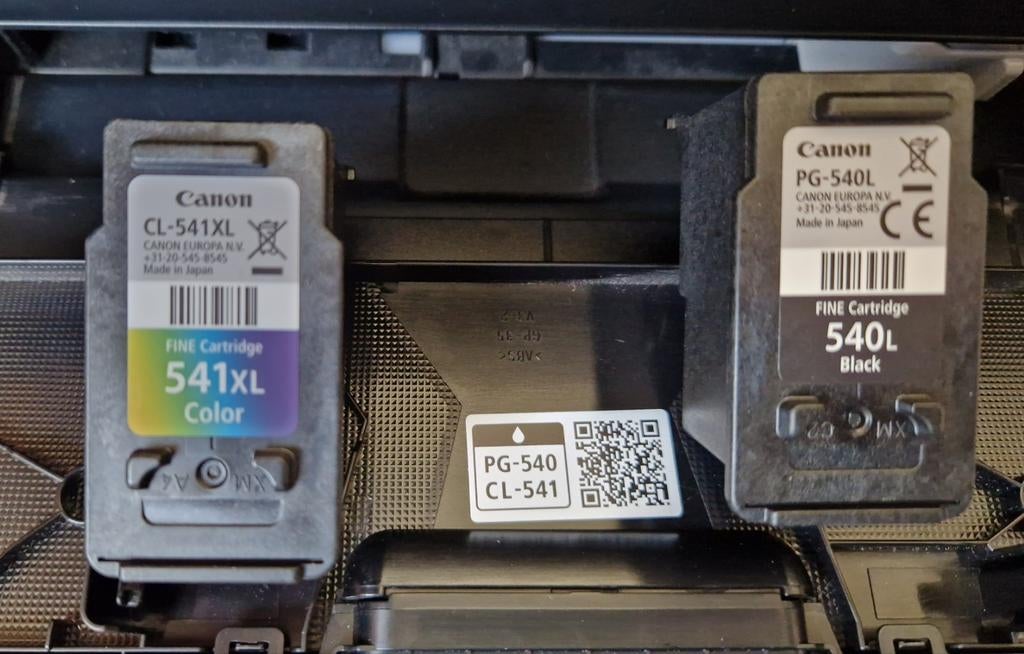Gebruikte Canon Inktcartridges CL-541XL en PG-540L, Ophalen of Verzenden