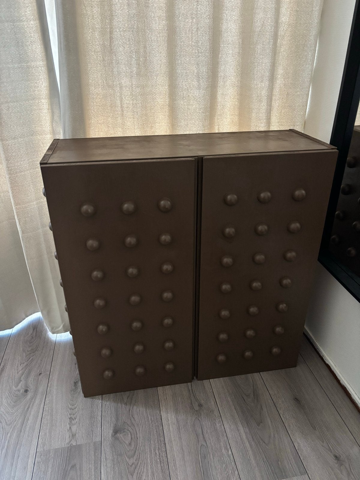 Ikea Ivar Kast DIY met bolletjes en bruin geverfd, Ophalen of Verzenden, Zo goed als nieuw