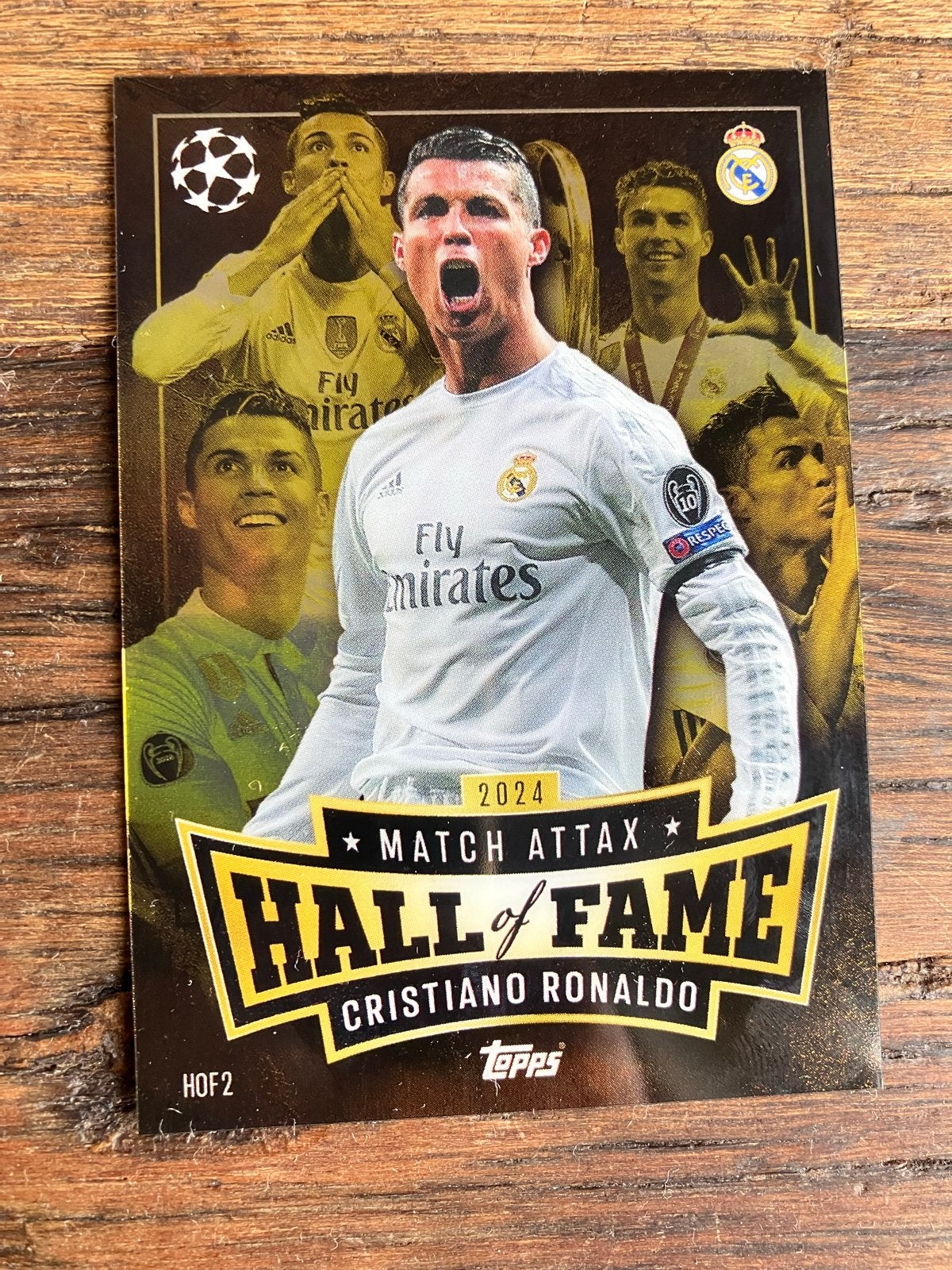 Cristiano Ronaldo Match Attax Hall of Fame kaart 2024, Verzamelen, Verzenden, Zo goed als nieuw, Buitenlandse clubs, Spelerskaart