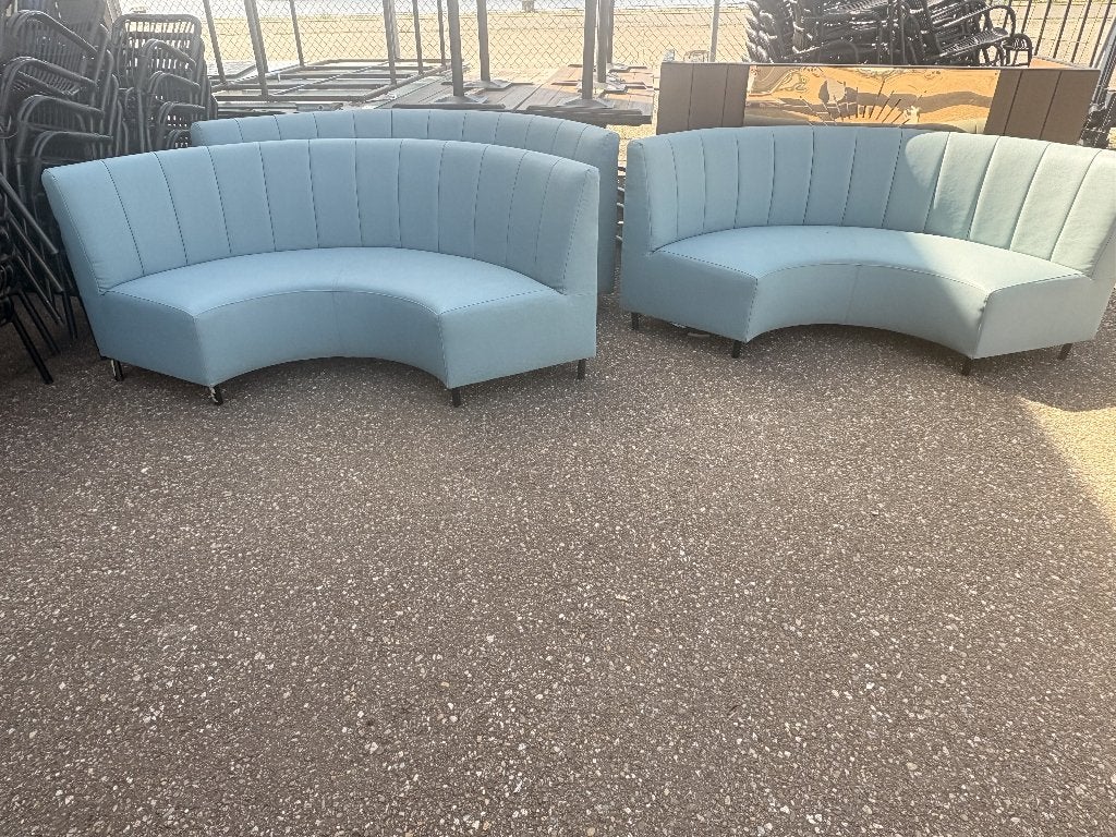 Terrasbank Modulair Blauw Set van 4, Ophalen, Gebruikt, Overige materialen