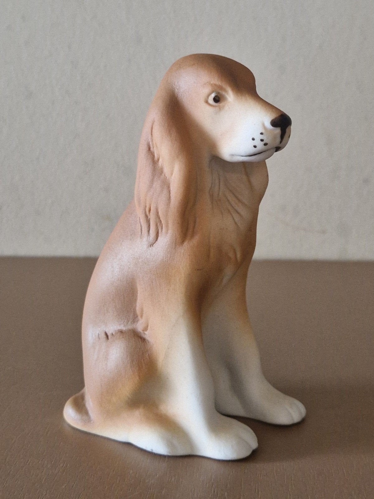 Vintage Royal Dux Bohemen porseleinen hond beeldje, Ophalen of Verzenden, Zo goed als nieuw, Hond of Kat, Beeldje of Figuurtje