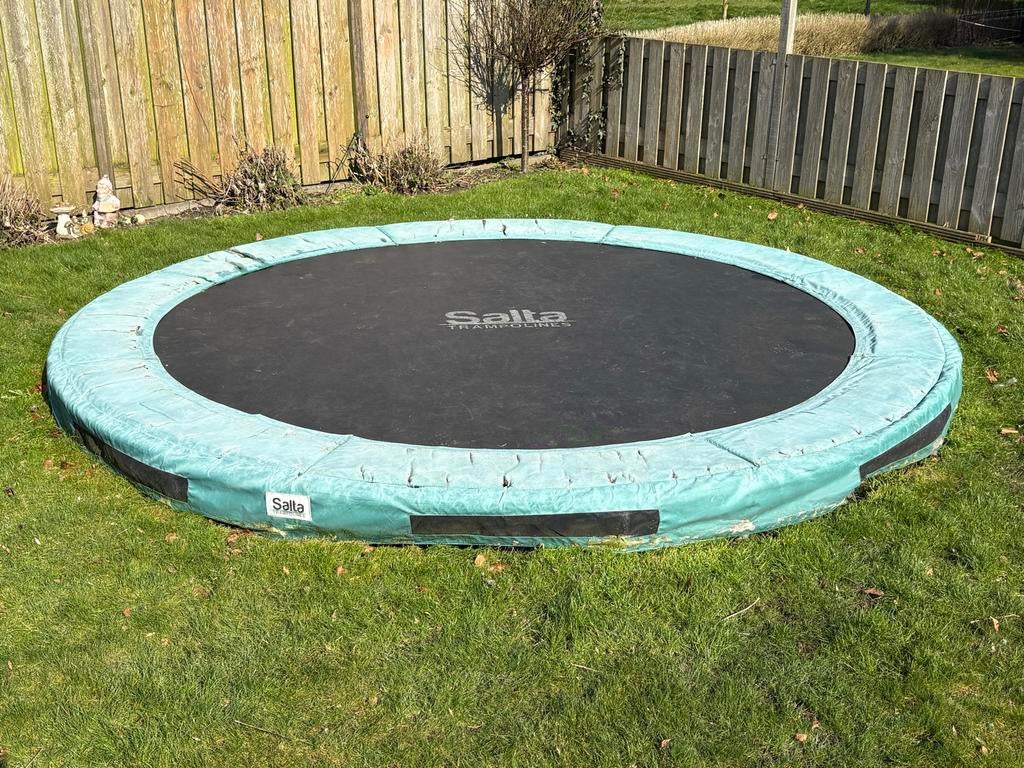Salta Trampoline inground 366, Ophalen, Gebruikt