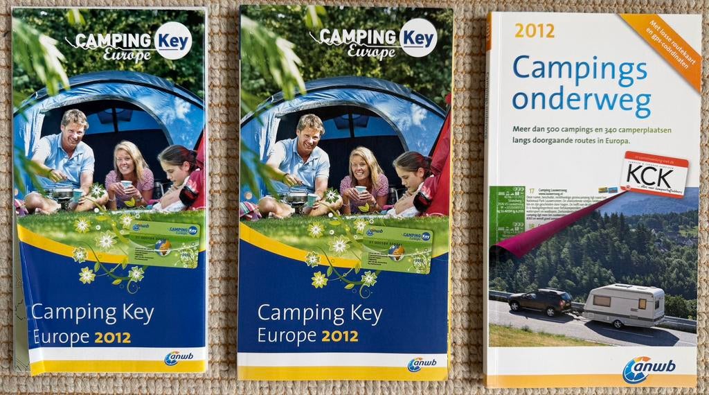 Camping Key Europe + kaart + KCK Campings onderweg (2012), Europa, Zo goed als nieuw, Campinggids, Ophalen