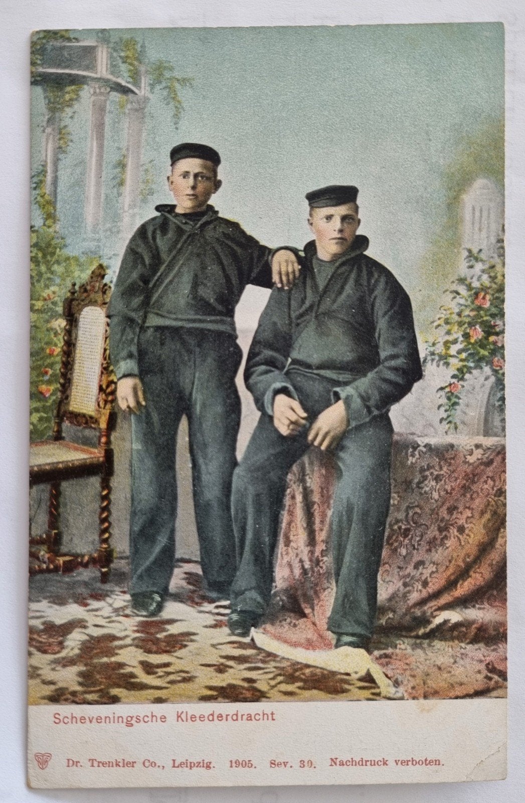 211): Scheveningen Vissersmannen in Klederdracht, Ophalen of Verzenden, Voor 1920, Ongelopen, Zuid-Holland