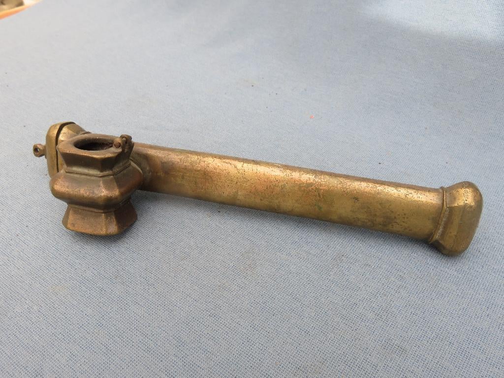 Schrijfkoker met inktpot in koper  – India 19e eeuw, Ophalen of Verzenden, Koper