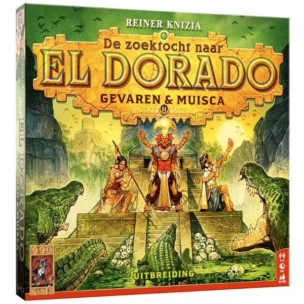 De Zoektocht naar El Dorado Uitbreiding Gevaren & Muisca, 999 Games, Nieuw, Ophalen of Verzenden, Vijf spelers of meer