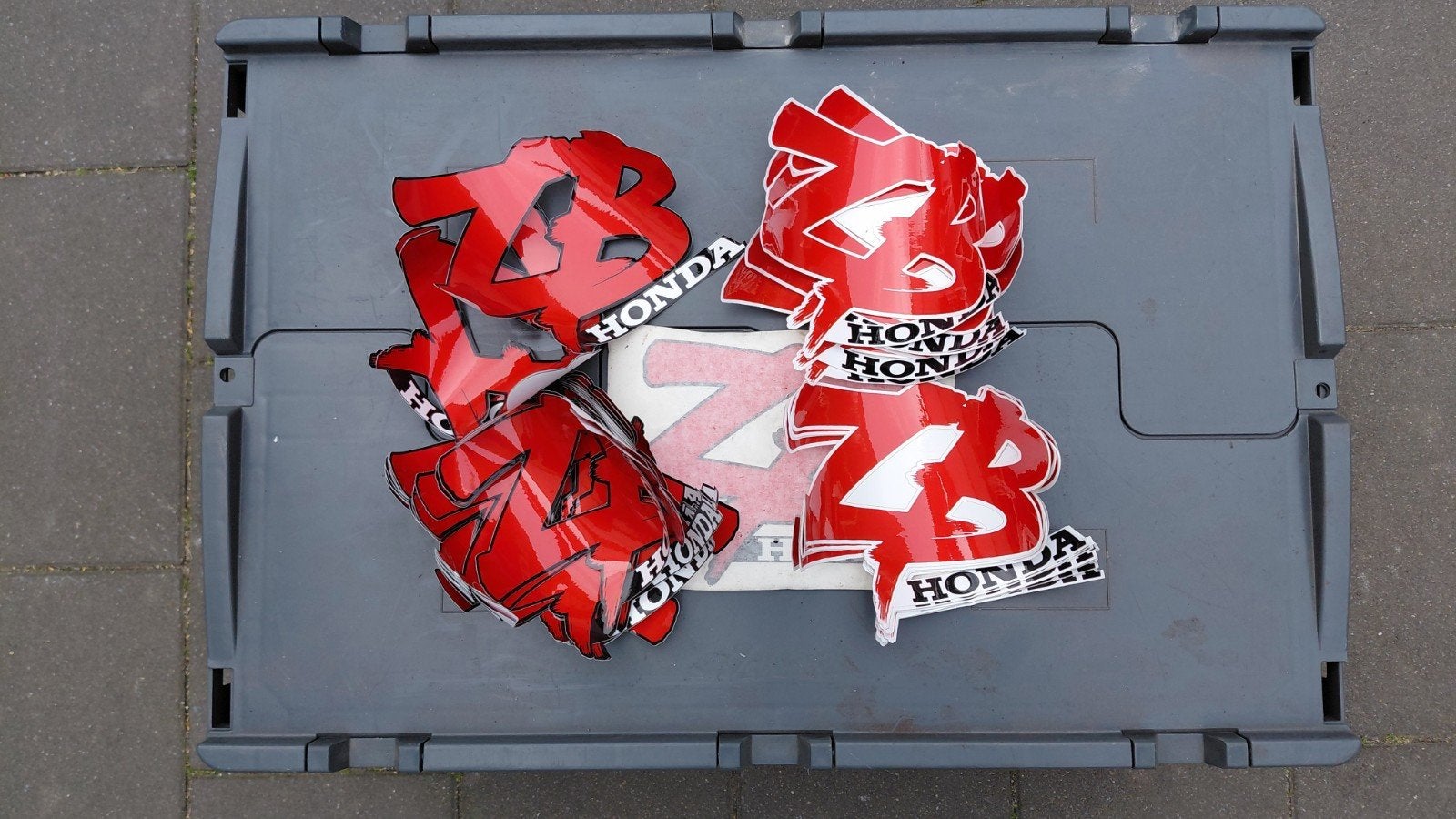Honda ZB50 tankstickers matige kwaliteit, Ophalen of Verzenden, Nieuw, Tank, Overige merken
