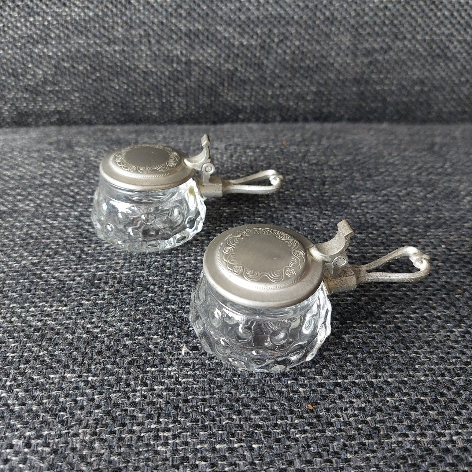 Vintage BMF schnaps glaasjes met deksel, Ophalen of Verzenden