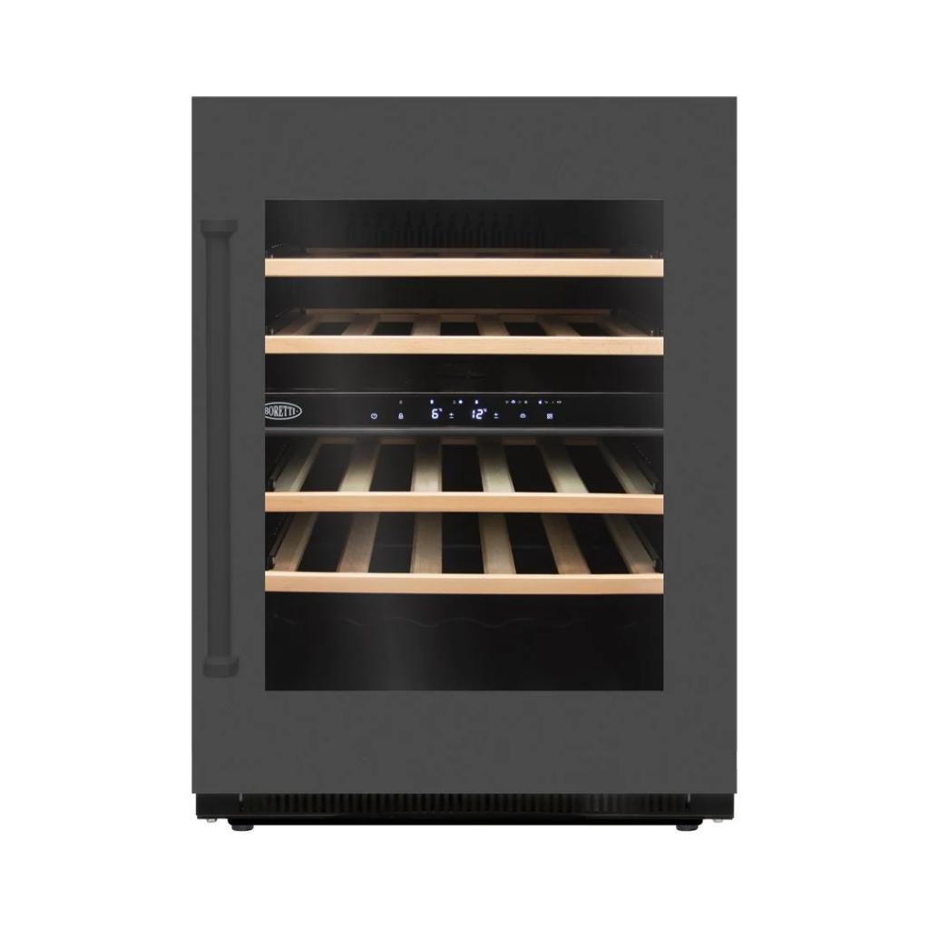 Boretti Wijnkoelkast MLWC82GRAN 2 Zones onderbouw wijnkoeler, Zonder vriesvak, Minder dan 85 cm, 200 liter of meer, 60 cm of meer