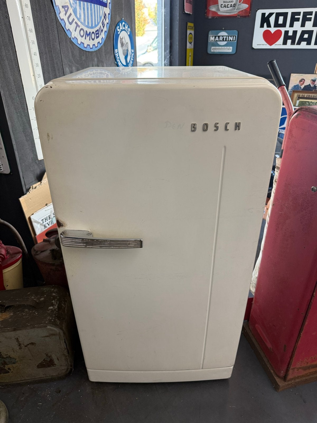 Vintage Bosch Koelkast - Charmante Retro Koeling, Gebruikt, 100 tot 150 liter, 45 tot 60 cm, Met vriesvak