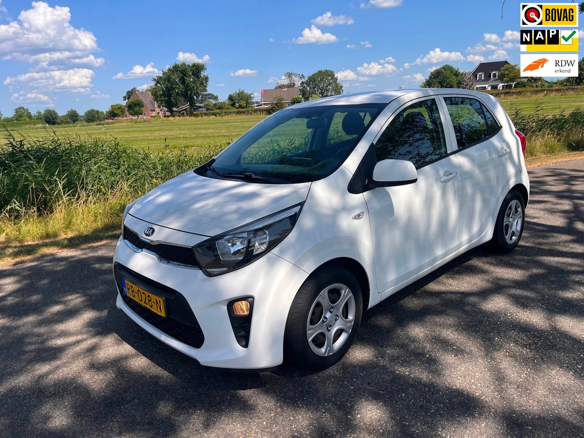 Kia Picanto 1.0 CVVT ComfortLine, navi, airco, Voorwielaandrijving, Euro 6, 4 stoelen, Wit