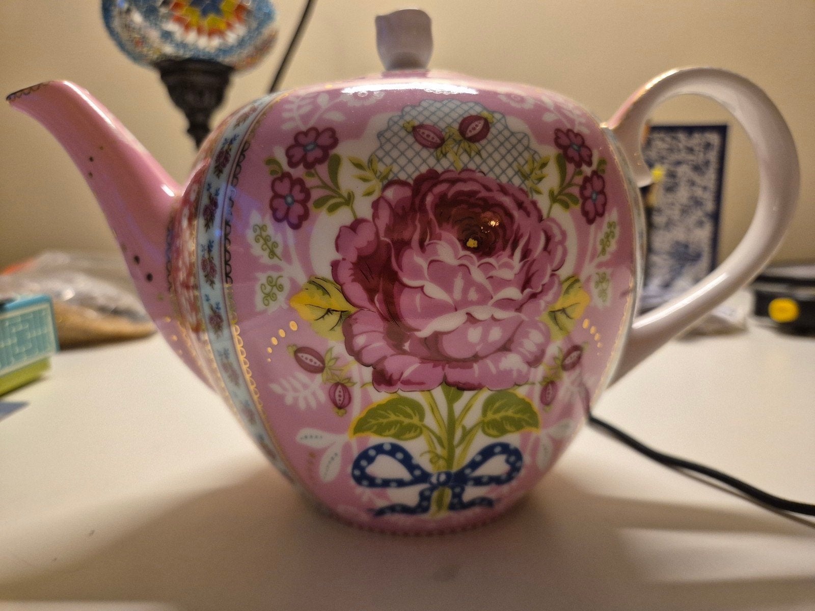 Pip Studio theepot roze groot, Huis en Inrichting, Ophalen, Pip Studio, Zo goed als nieuw, Porselein