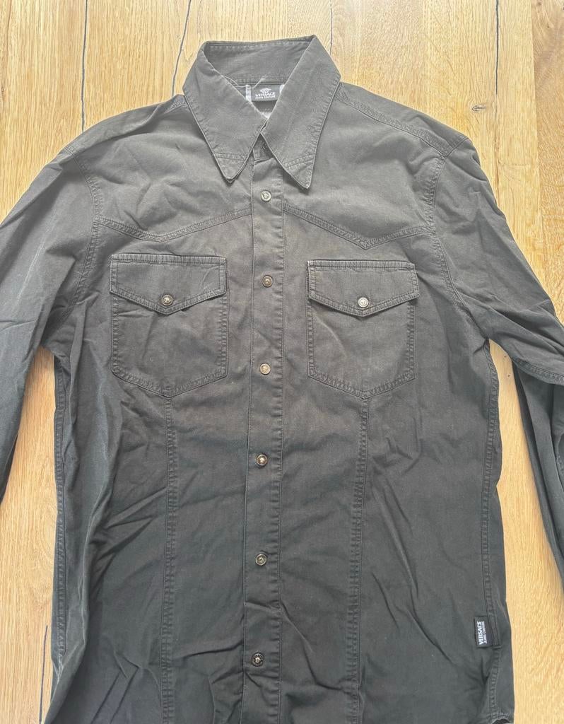 Versace Jeans Couture Spijkerblouse Maat M, Ophalen of Verzenden, Maat 38/40 (M), Zwart