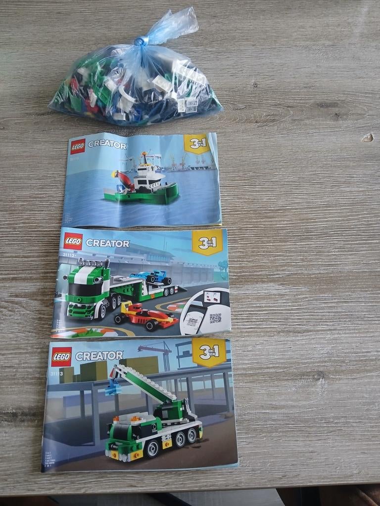 Lego creator 31113 Racewagen transportvoertuig, Lego, Ophalen of Verzenden, Zo goed als nieuw, Compleet