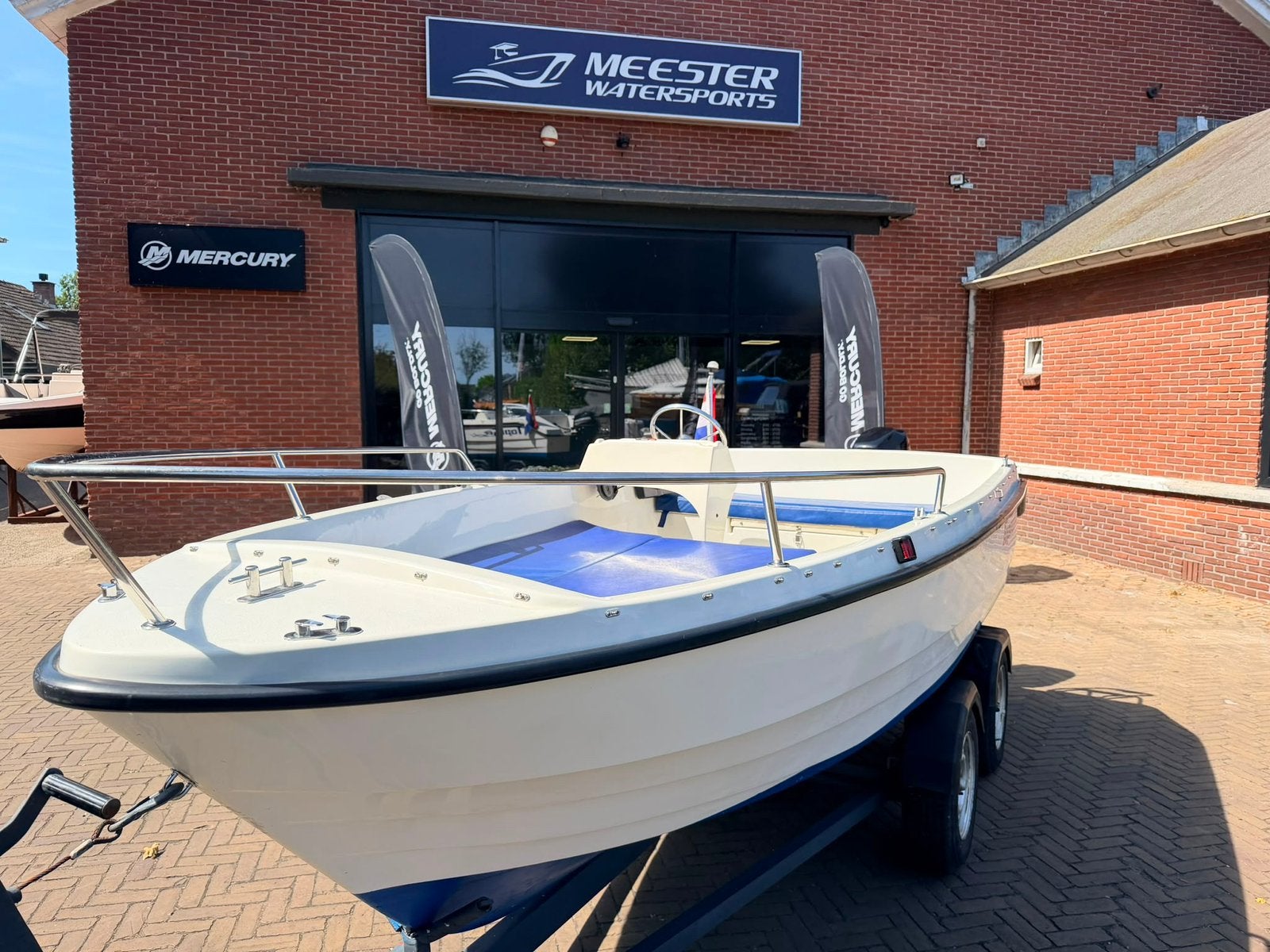 Topcraft 435 / Buiskap / 9,9 pk Mercury uit 2015 / Trailer, Watersport en Boten, Ophalen of Verzenden, Topcraft, Elektrisch