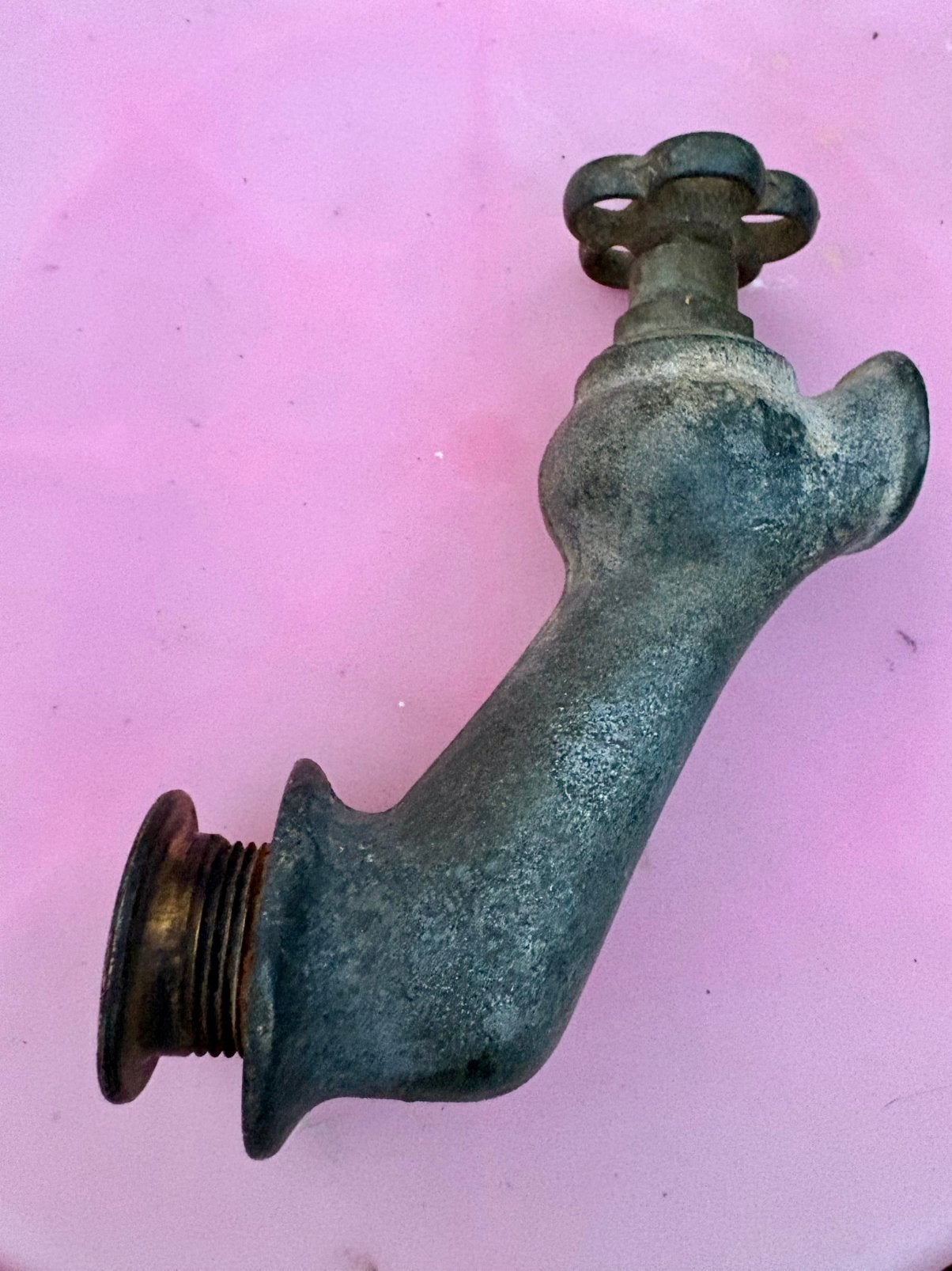 Antieke werkende messing kraan / Boerenkraan, Antiek en Kunst, Ophalen of Verzenden