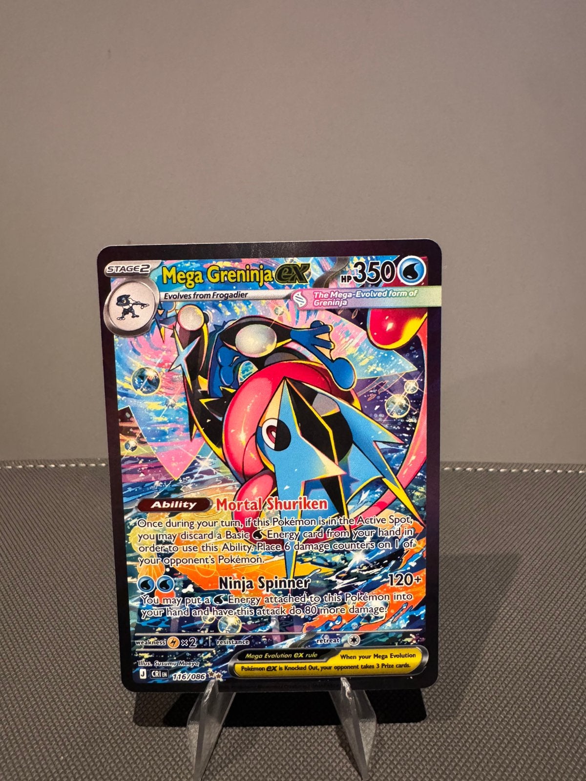 Mega Greninja EX, Ophalen of Verzenden, Zo goed als nieuw