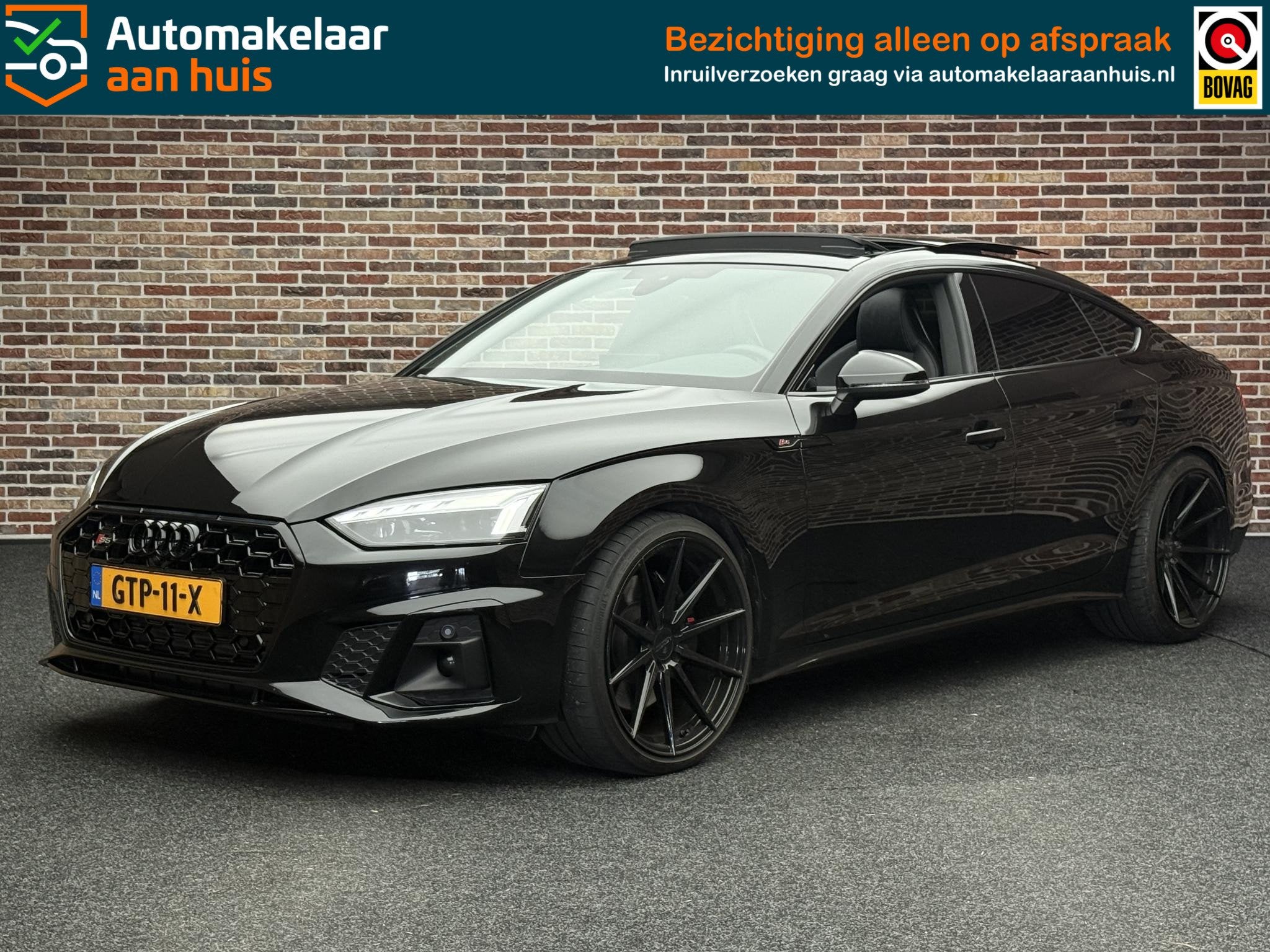 Audi S5 3.0 TFSI S5 Panoramadak RS5 Uitlaat B&O Memory, Automaat, Parkeerassistent, Gebruikt, Euro 6