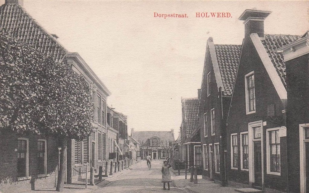 703-024-051 Dorpsstraat Holwerd., Verzamelen, Verzenden, Voor 1920, Friesland