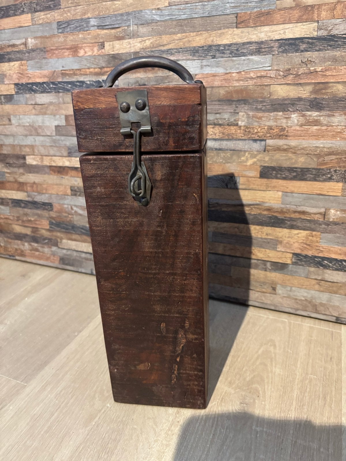 Wijnkistje van massief hout, Ophalen of Verzenden, Gebruikt, Overige typen