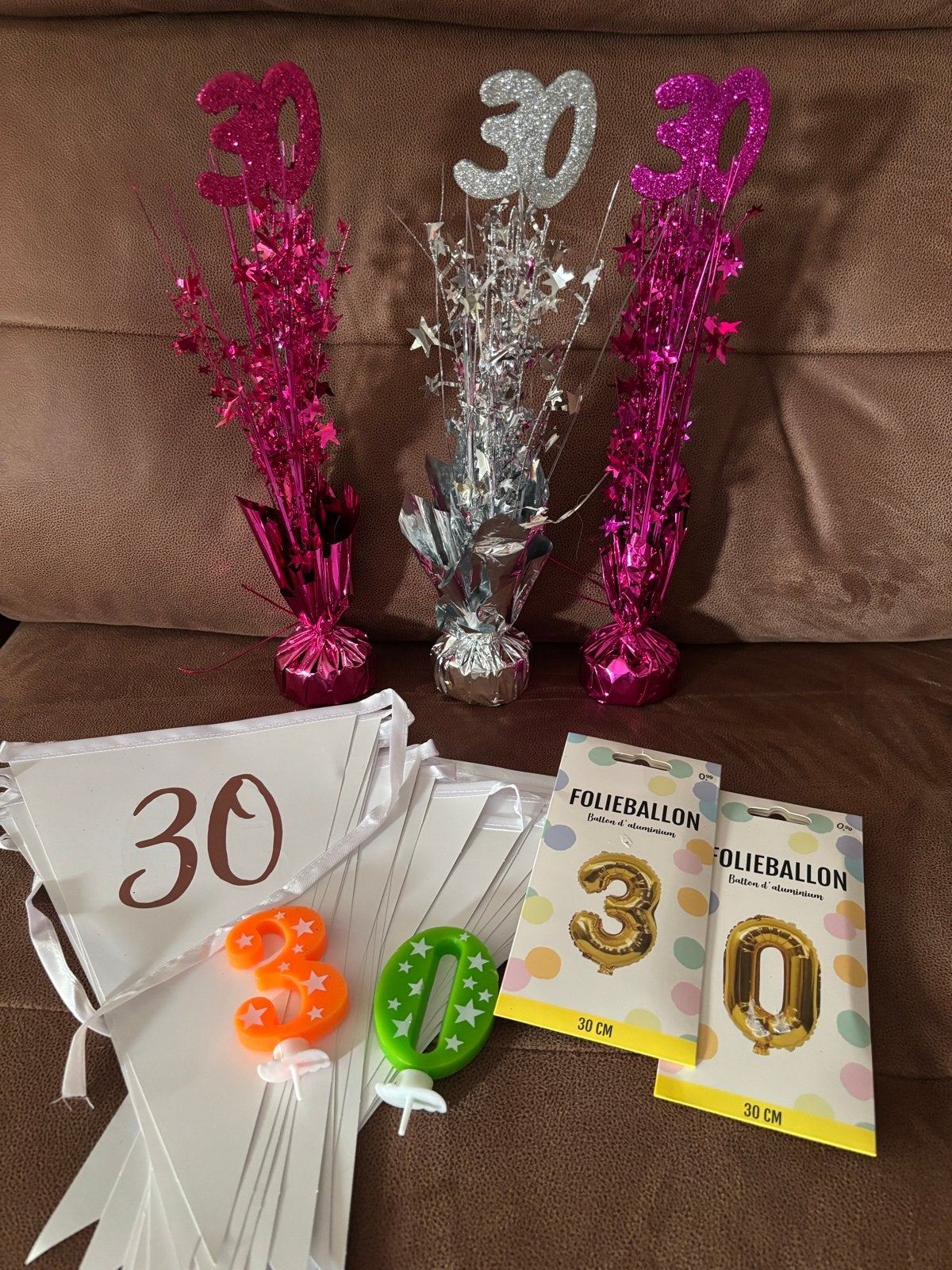 Feestartikelen 30 jaar, divers, Ophalen of Verzenden, Nieuw, Feestartikel, Verjaardag