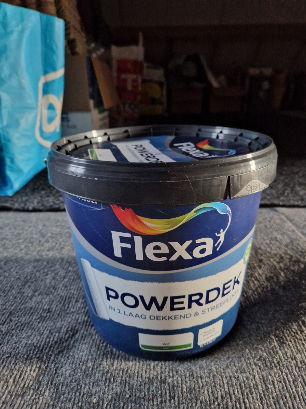 Zie omschrijving flexa powerdek wit, Ophalen, Wit