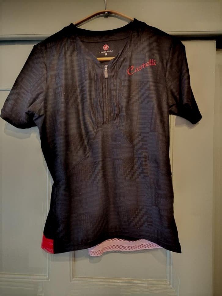 Castelli fietsshirt dames maat L, Maat 38/40 (M), Zwart, Ophalen of Verzenden, Zo goed als nieuw