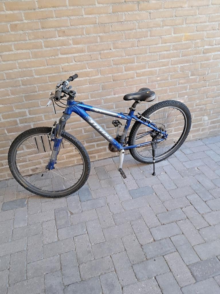 Blauwe mountainbike, 38cm frame, 26 inch wielen, Fietsen en Brommers, Fietsen | Mountainbikes en ATB, Minder dan 45 cm, Ophalen