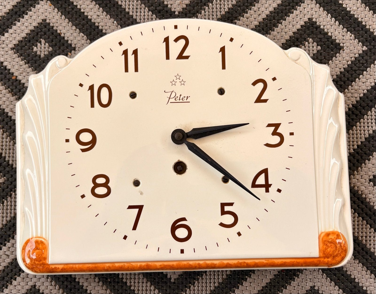 Vintage Peter Keukenklok - Made in Germany, Antiek en Kunst, Antiek | Klokken, Ophalen of Verzenden