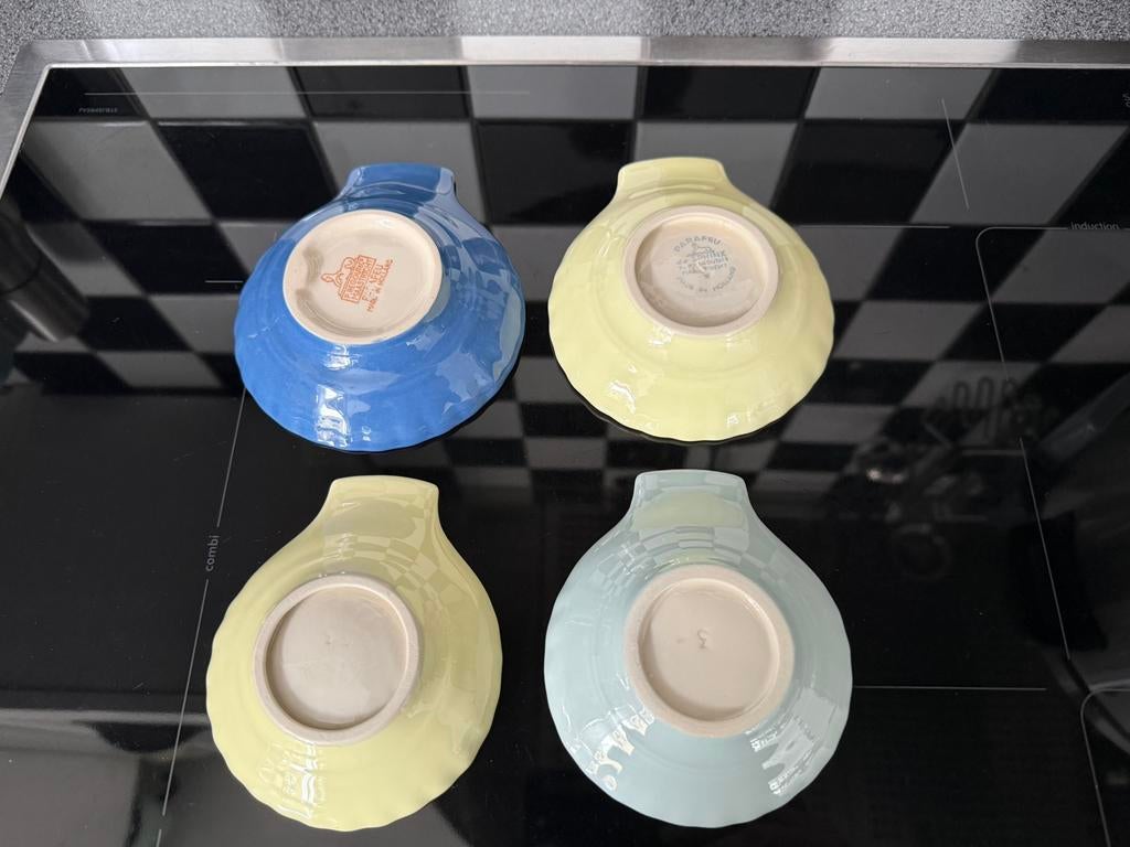 4 Pastel Parafeu Schelpen mt 2 & 3, de Sphinx Maastricht, Ophalen of Verzenden
