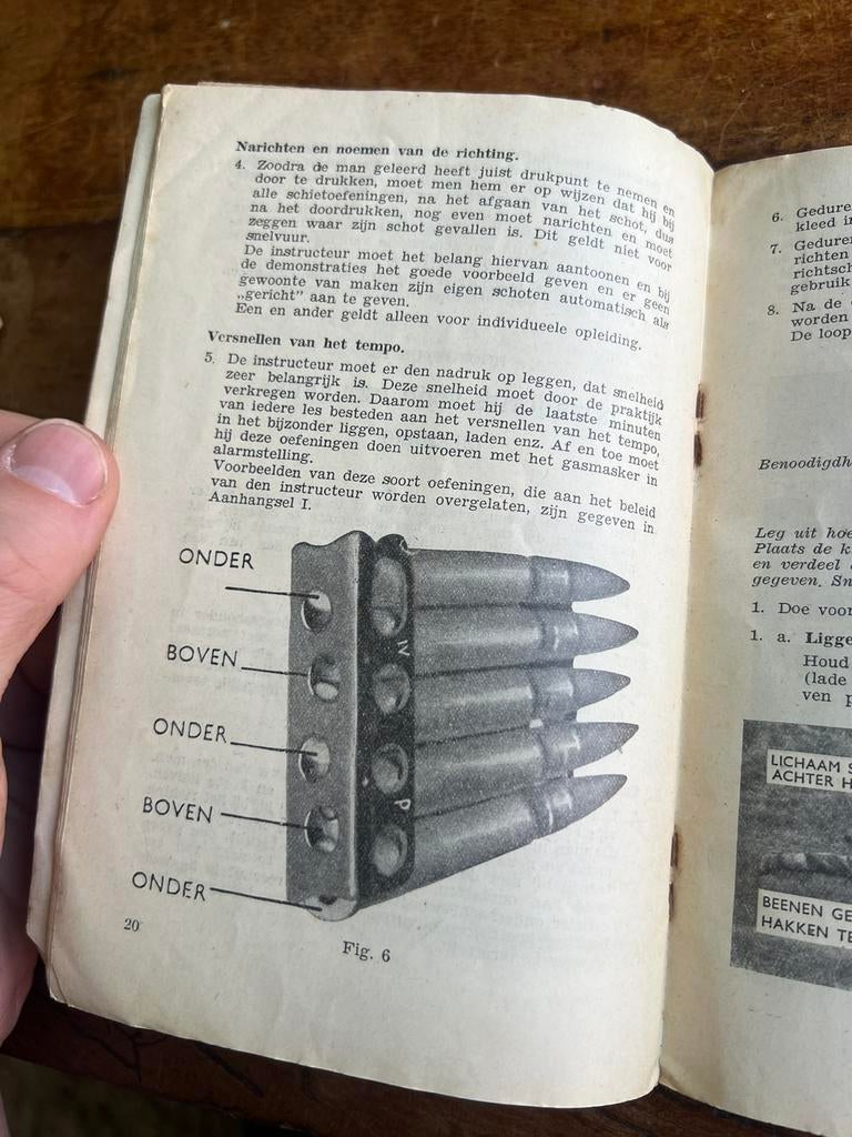 KL KNIL Voorschrift Lee Enfield 1945 geweer techniek, Verzamelen, Ophalen of Verzenden, Nederland, Boek of Tijdschrift