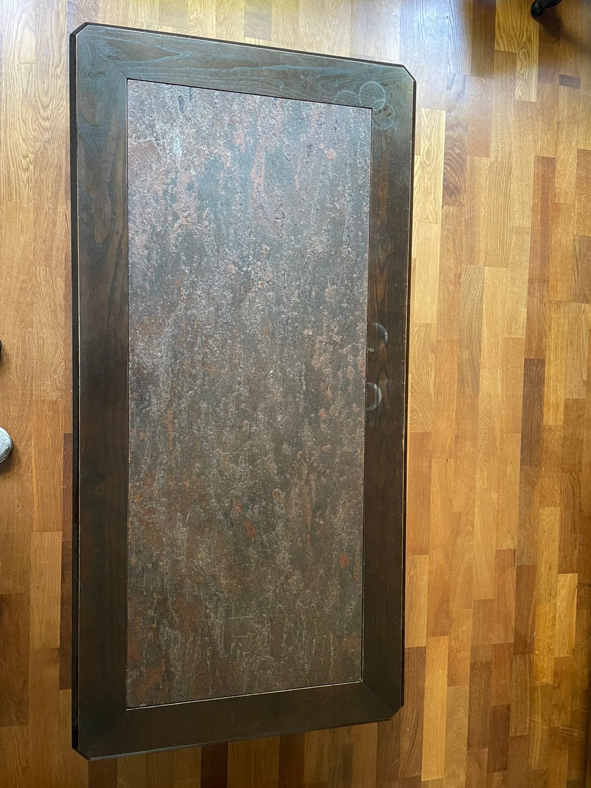Salontafel met stenen blad, Ophalen, Gebruikt, Rechthoekig, Steen/keramiek