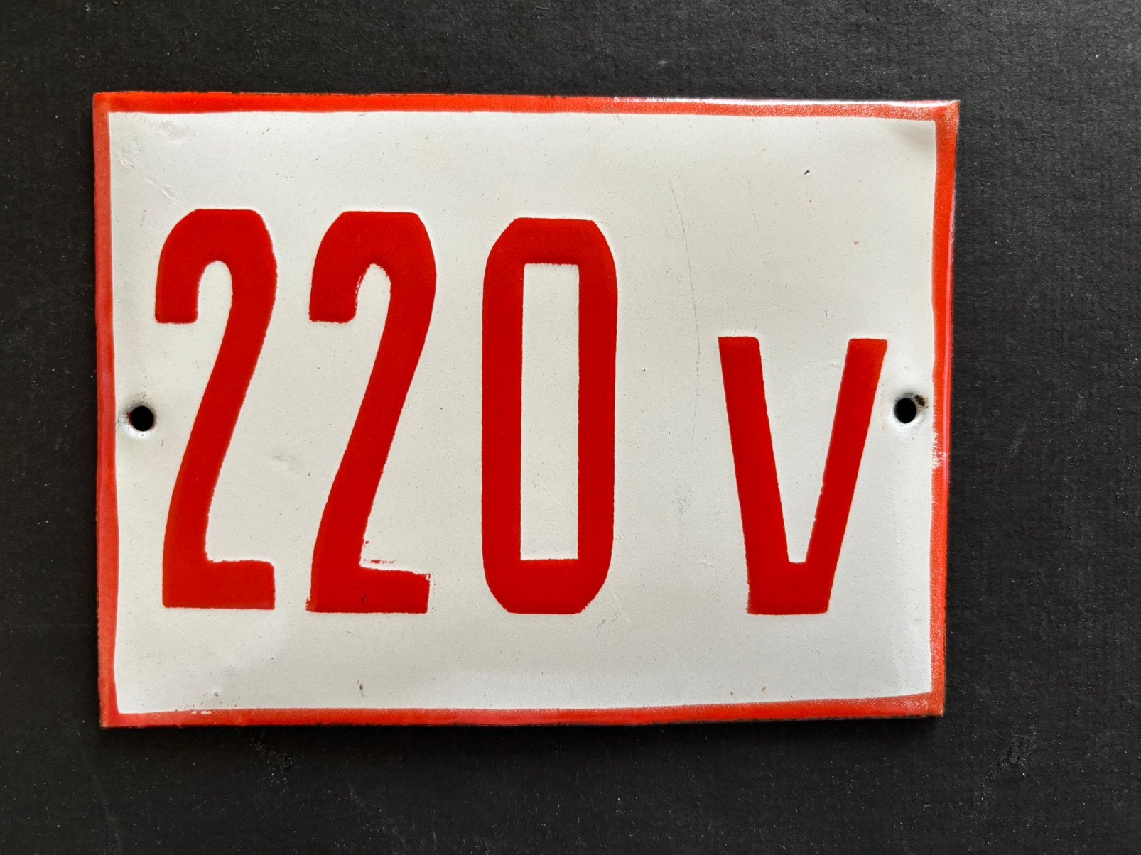 Emaille bord, Ophalen of Verzenden