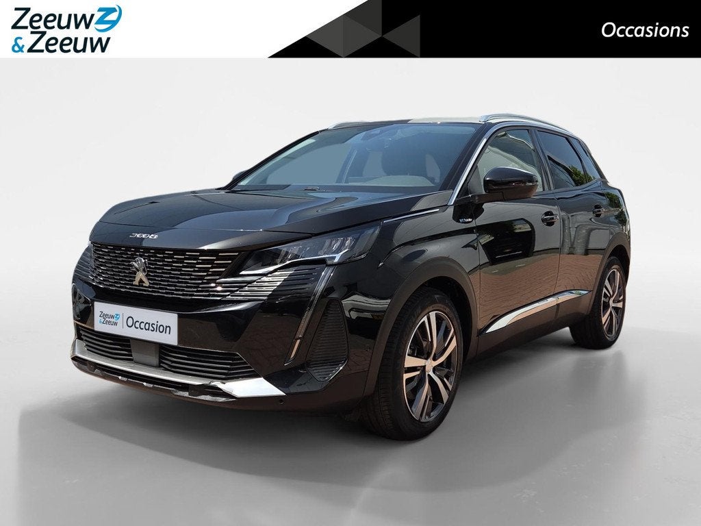 Peugeot 3008 1.6 HYbrid 225 Blue Lease Allure | Zeer complee, Auto's, Peugeot, 12 maanden, Euro 6, 4 cilinders, Leder en Stof