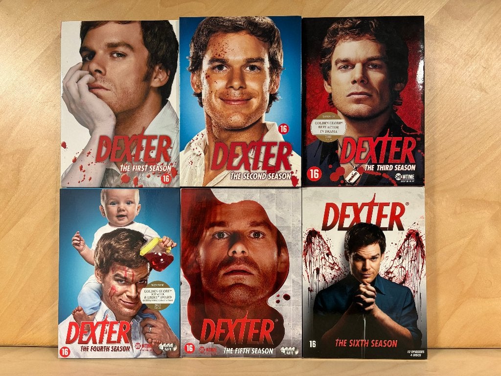Dexter DVD Pakket - Seizoen 1 t/m 6 (NL Uitgaven), Cd's en Dvd's, Engels, Nederlands, Ophalen of Verzenden, Zo goed als nieuw