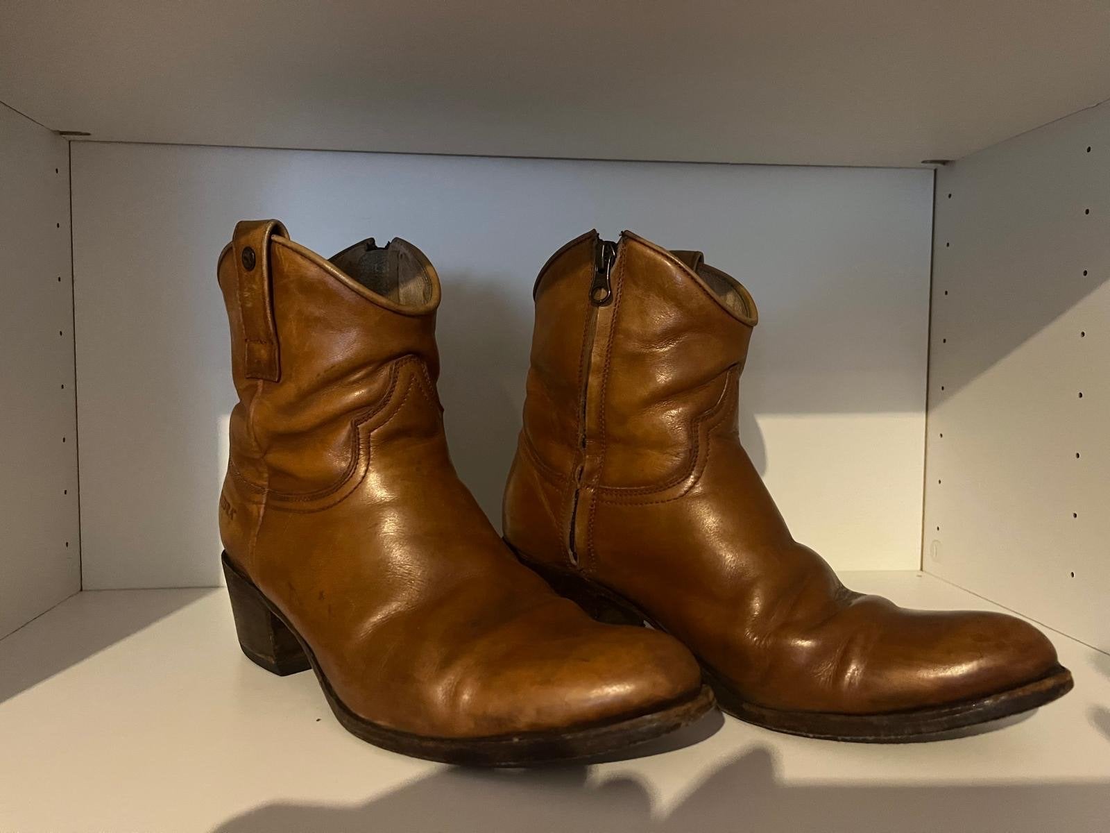 Sendra cowboylaasjes maat 39, Bruin, Lage of Enkellaarzen, Ophalen of Verzenden, Gedragen